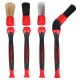 Zestaw precyzyjnych szczotek z wymiennymi nasadkami do czyszczenia samochodu CAR DETAILING BRUSH 4