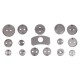 Przyrząd do wciskania tłoczków hamulcowych MECHANIC BRAKE SET BLACK 18, zestaw 18 szt.