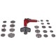 Pneumatyczny przyrząd do wciskania tłoczków hamulcowych MECHANIC BRAKE SET PNEU 23, zestaw 23 szt.