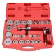 Pneumatyczny przyrząd do wciskania tłoczków hamulcowych MECHANIC BRAKE SET PNEU 23, zestaw 23 szt.