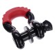 Zaczep off-road z gumową osłoną CAR SHACKLE 1, nośność 4,75 t