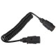 Propojovací spirálový kabel zástrčky tažného zařízení TRAILER CABLE 3, 7-7pin, 3m
