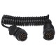 Propojovací spirálový kabel zástrčky tažného zařízení TRAILER CABLE 4, 13-13pin, 3m