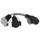 Redukcja wtyczki urządzenia holowniczego TRAILER CABLE 6, z 13pin na 7pin N+S, 35cm