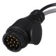 Redukcja wtyczki urządzenia holowniczego TRAILER CABLE 6, z 13pin na 7pin N+S, 35cm