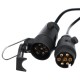 Kabel przedłużający 7-pin - gniazdo i wtyczka TRAILER CABLE 7, 12V, 5m