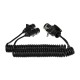 Spiralny adapter połączeniowy z 15-pin na 2×7-pin (S+N) TRAILER CABLE 9, 24V, 3,5m