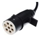 Spiralny kabel połączeniowy 7-pin typ S TRAILER CABLE 10, wtyczka z tworzywa, 24V, 3,5 m