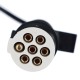 Spiralny kabel połączeniowy 7-pin typ S TRAILER CABLE 10, wtyczka z tworzywa, 24V, 3,5 m