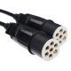 Spiralny kabel połączeniowy 7-pin typ S TRAILER CABLE 10, wtyczka z tworzywa, 24V, 3,5 m