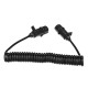 Spiralny kabel połączeniowy 7-pin typ N TRAILER CABLE 11, wtyczka z tworzywa, 24V, 3,5 m