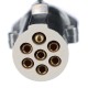 Spiralny kabel połączeniowy 7-pin typ S TRAILER CABLE 12, wtyczka metalowa, 24V, 3,5 m