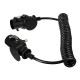 Spiralny przewód EBS 7pin TRAILER CABLE 14, 24V, 3,5 m