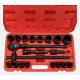 Zestaw nasadek z grzechotką MECHANIC WRENCH SET 2, o wzmocnionej konstrukcji, 21 szt.