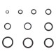 Zestaw pierścieni uszczelniających z NBR i stali MECHANIC RING SET 3, M6–M24, 180 szt.