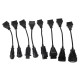 Kompletny zestaw redukcji OBD-II do samochodów ciężarowych MECHANIC CABLE SET 2, 8 szt.
