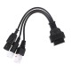 Redukce OBD-II 3-pin/4-pin/6-pin pro motocykly Yamaha a Honda MECHANIC CABLE 22