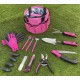Zestaw narzędzi ogrodowych GARDEN PINK 10