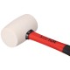 Młotek gumowy TPR HAMMER 220, biały, 220 g, 285 mm