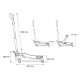 Mobilny hydrauliczny podnośnik heavy-duty 3T niskoprofilowy z pedałem SX JACK PEDAL 3T BLACK