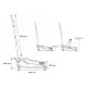 Mobilny hydrauliczny podnośnik heavy-duty 4T niskoprofilowy z pedałem SX JACK PEDAL 4T BLACK