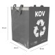 Torby na segregowane odpady SORT EASY 4 METAL, 30x30x40cm, 4x36l, 4 szt.