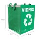 Torba do segregacji SORT EASY VIDRIO ES, 30x30x40cm, 36l