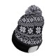 Czapka z czołówką 180 lm, ładowalna, USB, uniwersalny rozmiar, bawełna/PE, zimowa czarna