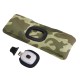Opaska z czołówką 180lm, ładowalna, USB, uniwersalny rozmiar, bawełna/PE, moro