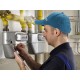 Czapka z daszkiem z lampką LED B-CAP 25 lm, ładowalna, USB, uniwersalny rozmiar, niebieska