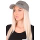 Czapka z daszkiem z oświetleniem LED B-CAP 25lm, ładowalna, USB, uniwersalny rozmiar, szara