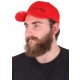 Czapka z daszkiem z oświetleniem LED B-CAP 25lm, ładowalna, USB, uniwersalny rozmiar, czerwona