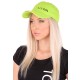 Czapka z daszkiem z lampką LED B-CAP 25lm, ładowalna, USB, uniwersalny rozmiar, fluorescencyjna ziel
