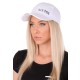 Czapka z daszkiem z oświetleniem LED B-CAP 25 lm, ładowalna, USB, uniwersalny rozmiar, biała