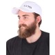 Czapka z daszkiem z oświetleniem LED B-CAP 25 lm, ładowalna, USB, uniwersalny rozmiar, biała