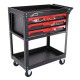 Wózek warsztatowy z narzędziami MECHANIC TROLLEY JASON 115, 3 szuflady, 1 półka, 115 szt. narzędzi