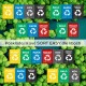 Torba na segregowane odpady SORT EASY PLASTIQUE FR, 30×30×40 cm, 36 l