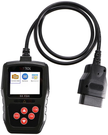 Diagnostyka samochodowa SX FIVE w językach CZ/SK/DE/EN/HU