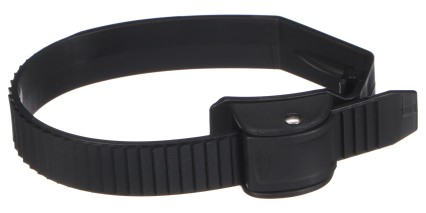 Pasek szybkiego zapięcia do bagażnika rowerowego na hak, długość 38 cm, czarny - część zamienna