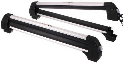 Bagażnik dachowy na narty, snowboardy i wakeboardy z zamkiem ROOF SKI, 76 cm, nośność 35 kg