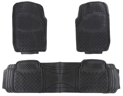 Uniwersalne gumowe dywaniki samochodowe CAR MAT UNI SET 2, komplet, 3 sztuki