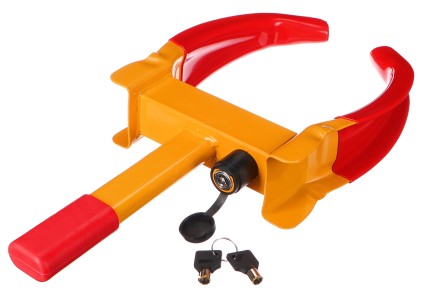 Zamek samochodowy / but BLOKADA OPONY SAMOCHODOWEJ