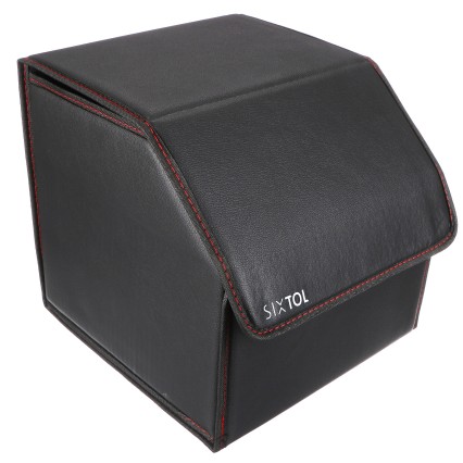 Organizator do bagażnika samochodu CAR COMPACT LEATHER S, 1 przegroda, składany, z pokrywą