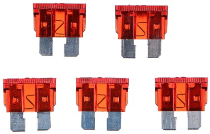 Zestaw bezpieczników samochodowych z ostrzami MECHANIC FUSE SET 10A, 100 szt.