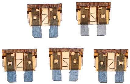 Zestaw bezpieczników samochodowych z ostrzami MECHANIC FUSE SET 7,5A, 100 szt.