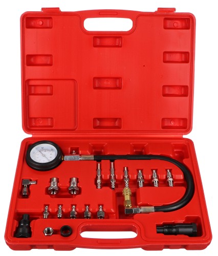 Zestaw do testowania ciśnienia cylindrów silników Diesla MECHANIC ENGINE TESTER 21, 0-70 bar, 21 szt