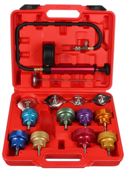 Zestaw do testowania układu chłodzenia MECHANIC COOLING TESTER 14, 0-2,5bar, 14szt