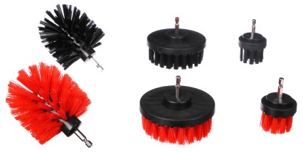 Zestaw szczotek do wiertarki do czyszczenia auta CAR DETAILING DRILL BRUSH 6, 6 szt.
