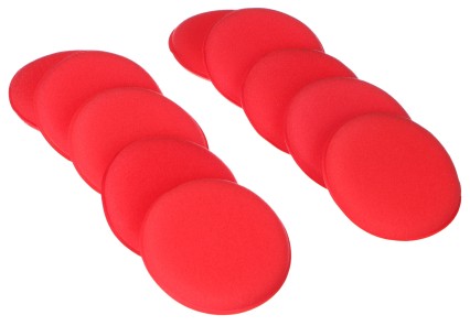 Zestaw poduszek polerskich do wosku samochodowego CAR DETAILING WAX PAD 10, 10 szt.