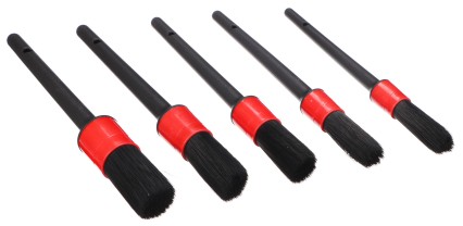 Zestaw miękkich precyzyjnych pędzelków do czyszczenia samochodu CAR DETAILING BRUSH 5 SOFT, 5 szt.